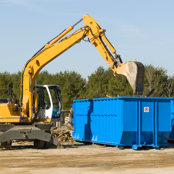 are there any restrictions on where a residential dumpster can be placed in Weston Ohio